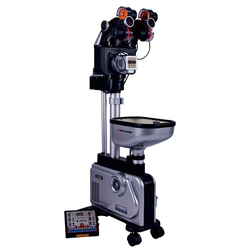 泰德乒乓球发球机S27T包邮双头双轮发球机器智能落地式专业考试,淘宝优惠券,粉丝福利购,淘宝优惠卷