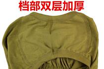 81 Army Briefs Old Triangle Pants Yellow Big Pants Underpants Mens Shorts Old Man Loose Pure Cotton Underwear Army Green