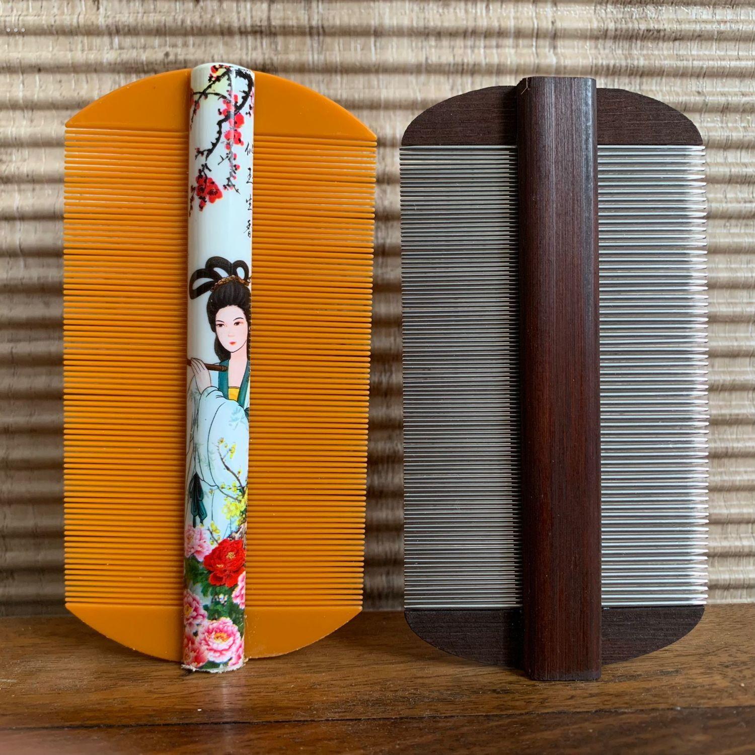 优质竹木不锈钢针齿篦子梳虱子头屑虱卵虮子神器不伤头皮儿童可用 - 图0