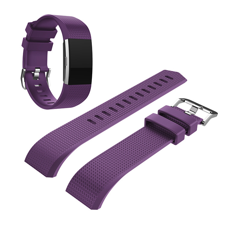 Fitbit Charge2手环表带 智能手环Charge2硅胶替换腕带多色彩色官方同款小方格纹替换表链男女运动防水Strap - 图3