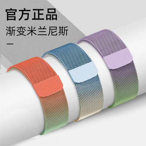 适用三星GalaxyWatch8c/7/ultra/6/5pro/4米兰尼斯金属表带40/44mm时尚6classic46夏季GearS3腕带active2配件 - 图2