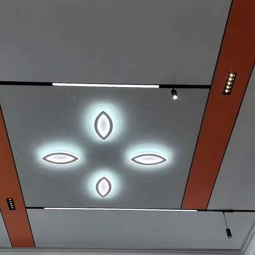 蜂窝大板三色变光叶子灯石膏板专用灯嵌入式新款四叶草led灯 - 图3
