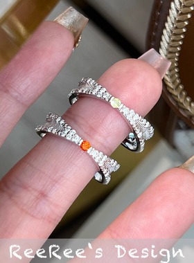 925银镀金轻奢时尚精致女友戒指