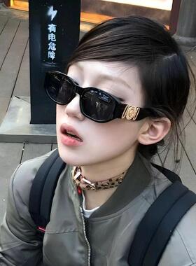 赵露思同款复古欧美风街拍太阳眼镜多边形网红辣妹街头高级感太阳