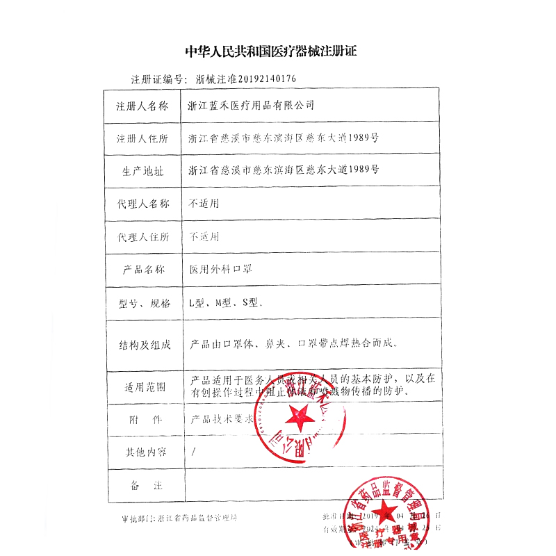 超透气】蓝禾医疗医用外科口罩灭菌一次性口罩三层正品独立包装 - 图2