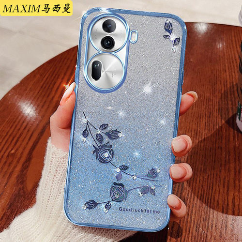 适用于oppoReno11手机壳新款女11pro硅胶保护套0pp0reno11曲屏的软外壳reno11pr0+全包防摔PJJ110网红高级o钻 - 图3
