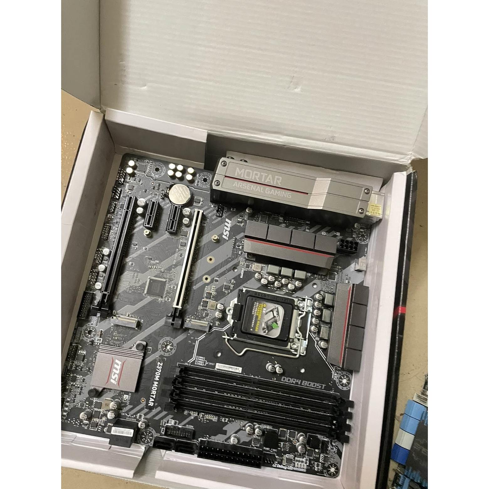 冲新！MSI/微星Z370M MORTAR迫击炮支持1151针八九代CPU送散热膏-图1