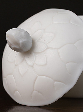 陶瓷本心荷叶圣水杯供杯佛前供奉