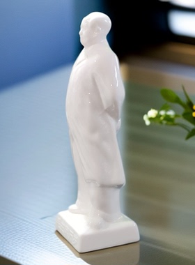 骨瓷毛主席瓷像头像半身雕塑像伟人摆件陶瓷中式书房办公室装饰