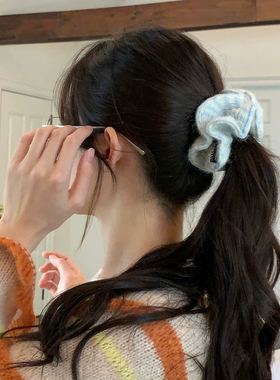 针织毛线大肠发圈毛绒绒发绳女