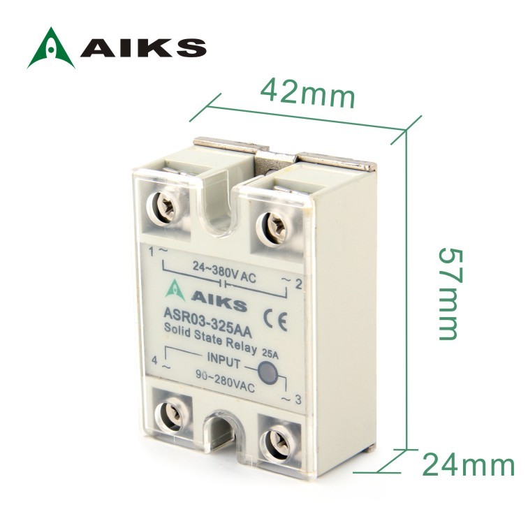 AIKS爱克斯单相固态继电器模块ASR03/310/315/325/340/DA/AA/DD - 图0
