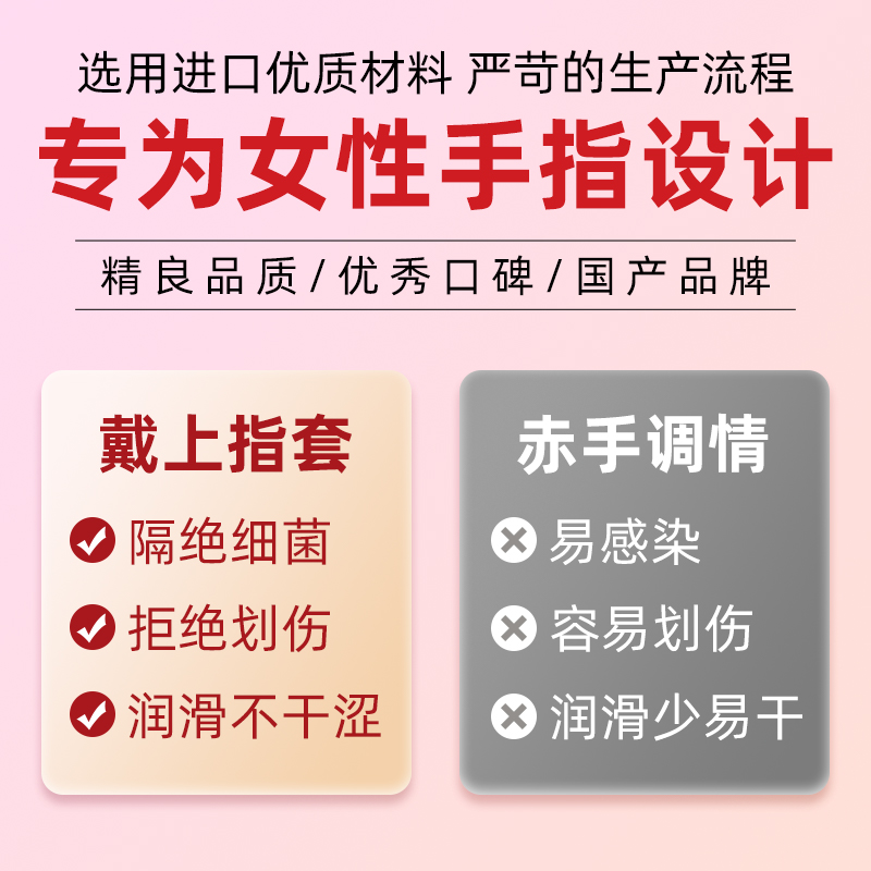 薄爱情趣手指套les一次性超薄拉拉润滑避孕套女性专用水母指套 - 图1