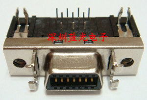 SCSI伺服 连接器 SCSI HPCN14P弯脚 槽式 母头CN型 14P深圳实体店 - 图0