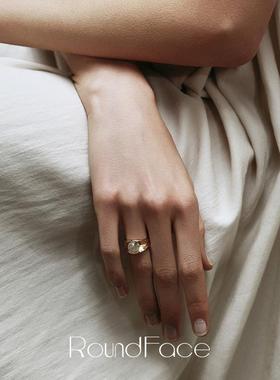 手工浮雕宽戒日常款简约复古小众