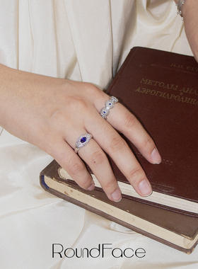 RoundFace Keystone拱心戒指轻奢复古设计感超精致戒指女原创设计