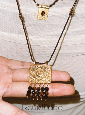 RoundFace护符系列多宝体项链编织款