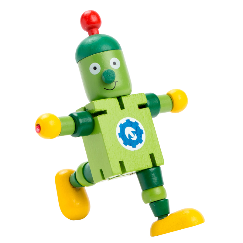 儿童木质百变机器人变形早教木质积木幼儿园益智玩具智力开发动脑 - 图3
