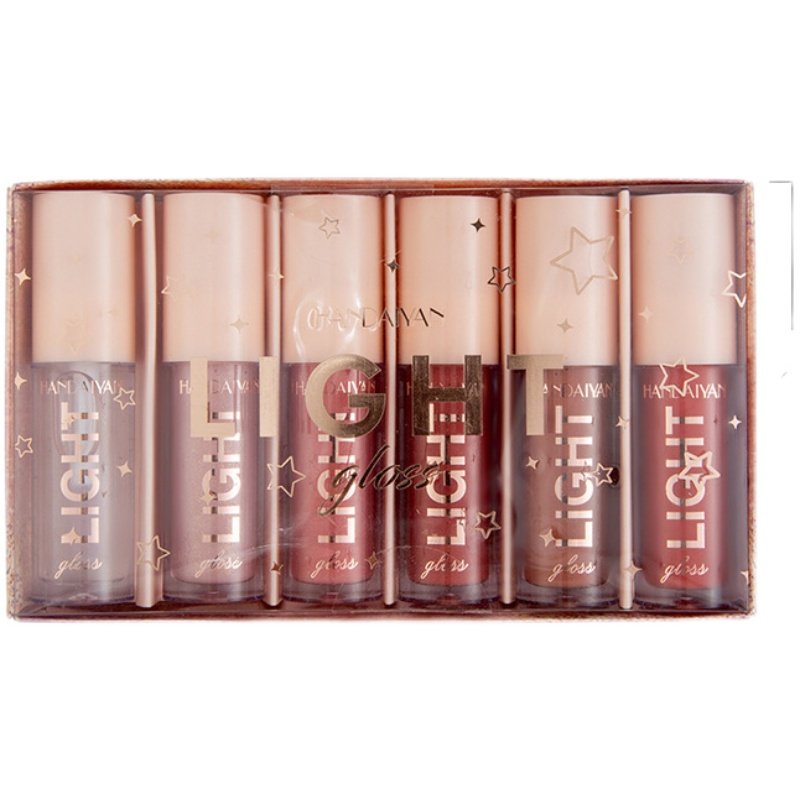 6 lip Gloss set Mirror gloss lip glaze Liquid lacquered唇彩_虎窝淘