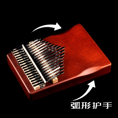 17 Звуковой большой палец пианино Peach Blossom Core деревянная коробка, откройте прибор для фортепиано на пальцах, чтобы отправить аксессуары kalimba