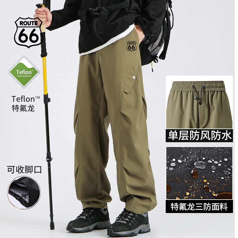 ROUTE66三合一冲锋裤特氟龙防水防风户外徒步三防登山裤男女同款 - 图2