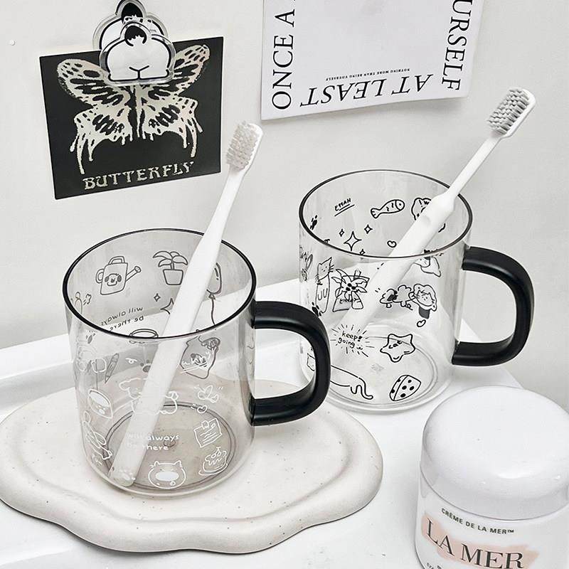 简约透明漱口杯家用ins风情侣刷牙杯子学生宿舍用牙缸洗漱杯水杯,淘宝优惠券,粉丝福利购,淘宝优惠卷