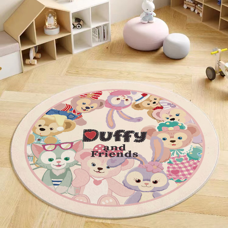 圆形卡通地毯卧室茶几毯可爱儿童房吊篮圆毯家用床边毯转椅地垫子,淘宝优惠券,粉丝福利购,淘宝优惠卷