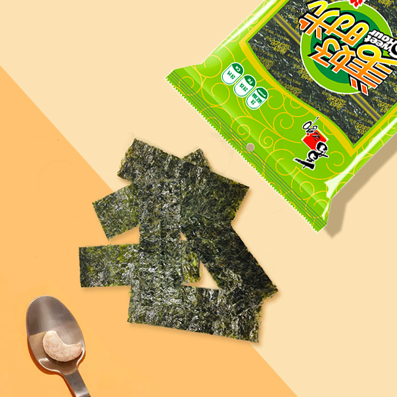 喜之郎美好时光海苔原味零食即食紫菜拌饭海苔儿童袋装1.5克