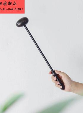 乌木健身锤紫光檀鸡翅木拍卖锤葫芦锤乌木按摩棒敲打经络锤