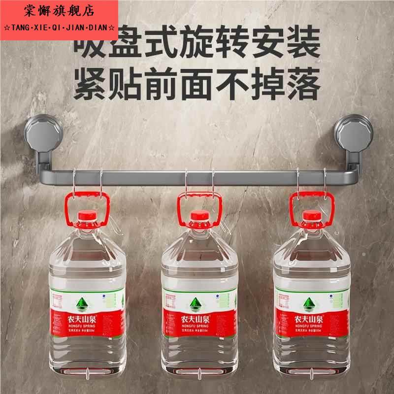 吸盘毛巾架子卫生间免打孔枪灰浴室毛巾杆收纳架置物挂架壁挂单杆,淘宝优惠券,粉丝福利购,淘宝优惠卷