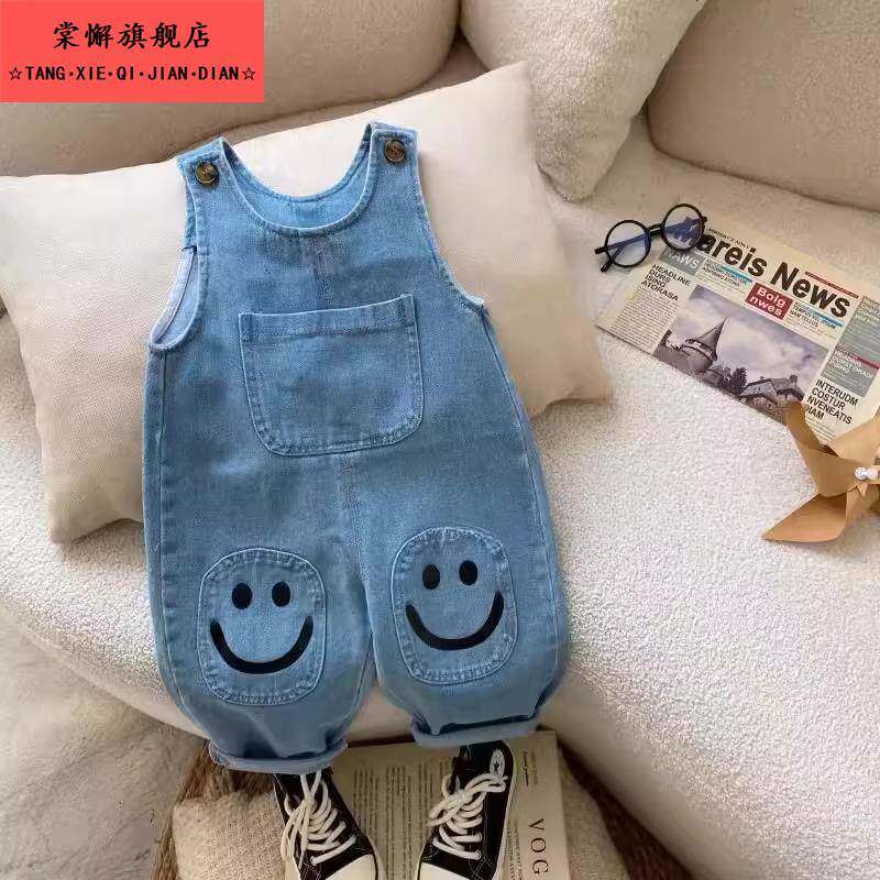 宝宝抱婴袋裤春秋1一5岁水洗软牛仔女婴儿可开 档男童装裤子儿童