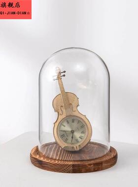 防尘罩玻璃罩展示盒透明玻璃佛像圆形防尘圆罩核模型手模玻璃罩子