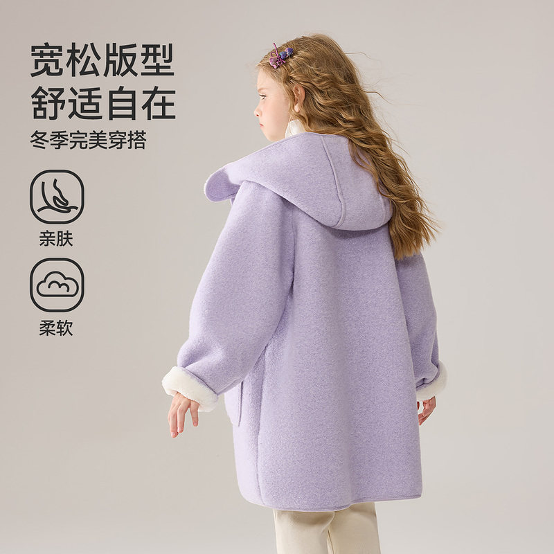 ask新年拜年服儿童外套2025冬季新款女童羊羔毛雪尼尔大衣,淘宝优惠券,粉丝福利购,淘宝优惠卷