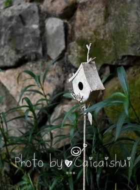 小树屋乡村花园造景装饰品造景