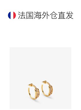 1h可退 欧洲直邮FENDI (2025) Fendi O’Lock 耳环 - 金色耳环