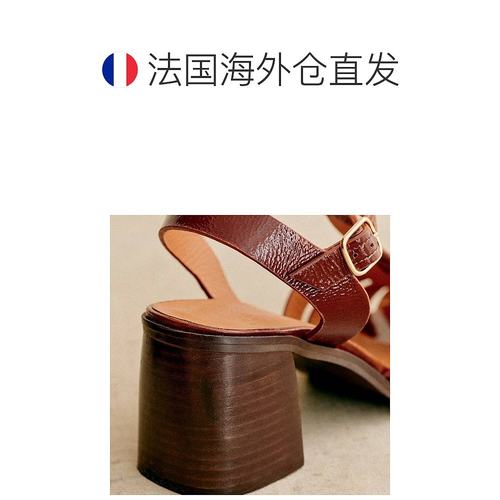 欧洲直邮Sezane 女士驼色羊皮凉鞋新款 - 图1