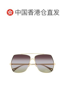 1h可退 香港直邮Chloe 蔻依 女士 Eyewear 方格太陽眼鏡 ALYCH027