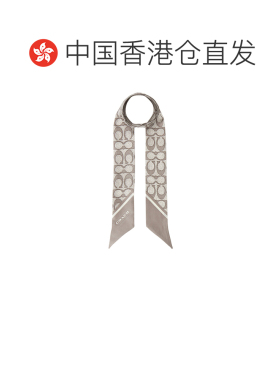 香港直邮COACH 女士围巾 C2783C2J AW2025 丝巾 尖头花色配饰真丝