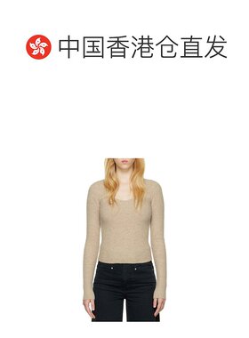 香港直邮Isabel Marant 徽标方领毛衣套头衫 22APU197022A034I