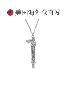 【美国直邮】2028|锡马头哨子项链 30 英寸