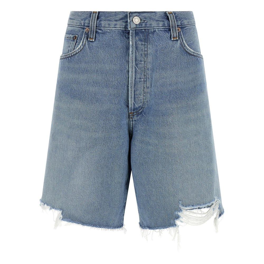 香港直邮AGOLDE 女士短裤 A2221206ORC SS2026 浅蓝色 破洞仿旧牛,淘宝优惠券,粉丝福利购,淘宝优惠卷