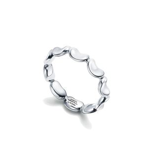 欧洲直邮Tiffany & Co./蒂芙尼 925银Bean豌豆环绕戒指