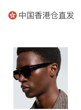 香港直邮Fendi 芬迪 男士 鞍棕色矩形太阳眼镜 black黑色 舒适时