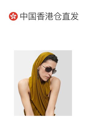 1h可退 香港直邮Saint Laurent 圣罗兰 女士 椭圆形金属太阳眼镜