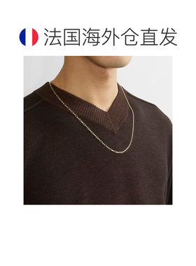 欧洲直邮Burberry柏博利24年款 男女通用金色黄铜镀金T字扣链