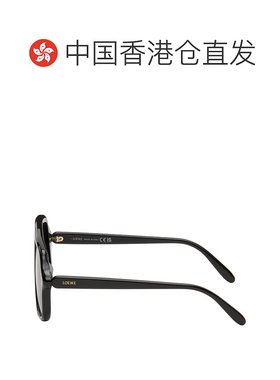 1h可退 香港直邮LOEWE 罗意威 男士 黑色 Slim 飞行员太阳镜 LW40