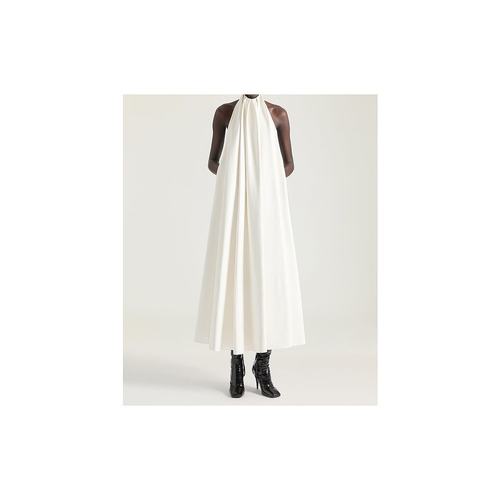 香港直邮Givenchy 挂脖皮革晚礼服裙 BW22MP61VZ连衣裙 - 图0