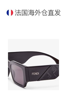1h可退 欧洲直邮FENDI/芬迪 男士黑色醋酸纤维太阳镜新款