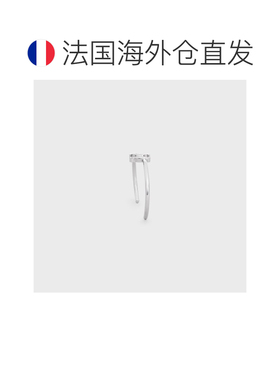欧洲直邮CELINE/赛琳 23新款 ASYMMETRIC女士银色饰面黄铜手镯