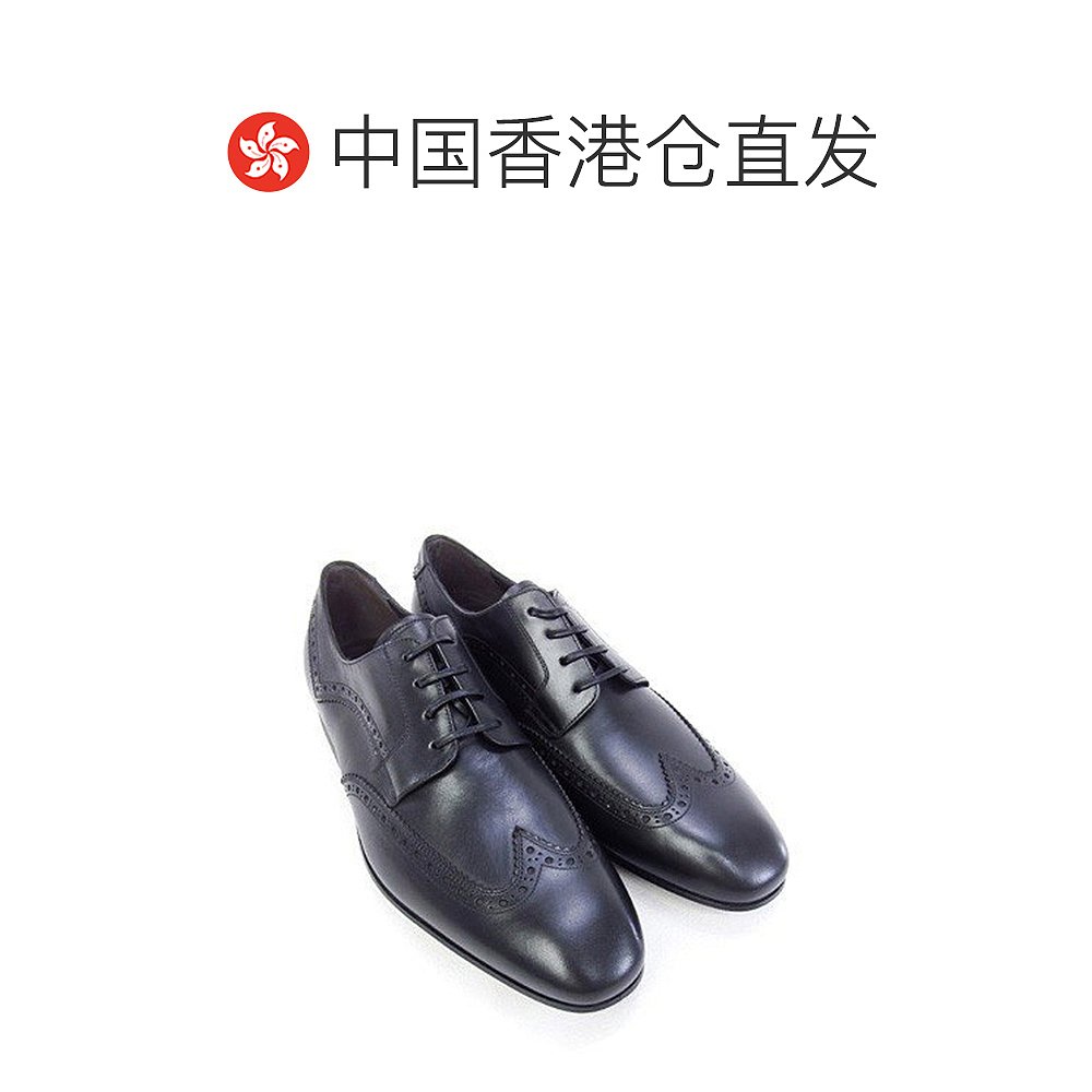 香港直邮FerragamoSALVATORE FERRAGAMO 男士黑色尖头商务鞋 0617 - 图1