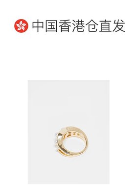 香港直邮ASOS 女士 detailing 设计人造珍珠色调戒指(金色)